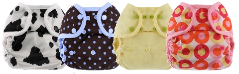 Blueberry Coverall Snap Diaper Cover